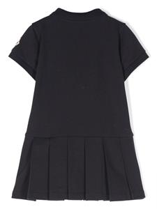 Moncler Enfant pleated-skirt dress - Blauw