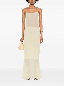 Jacquemus La Robe Brezza slip dress - Geel