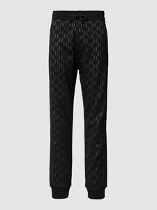 Karl Lagerfeld Straight fit sweatpants met all-over labelprint