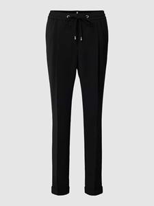 Boss Slim fit stoffen broek met persplooien, model 'Tariyanah'