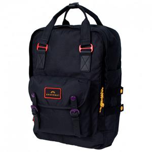 Doughnut  Macaroon Large Happy Camper 18 - Dagrugzak, zwart/blauw