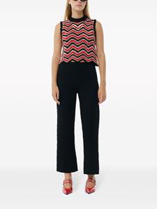 GANNI Cropped broek - Zwart