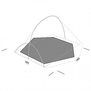 Exped  Mira II HL Footprint - Grondzeil grijs