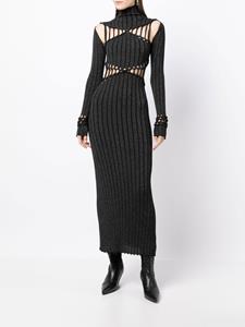 Dion Lee x Braid reflecterende jurk - Zwart