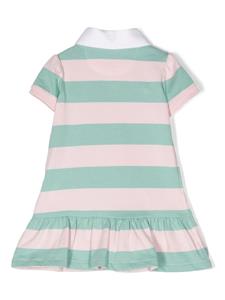 Ralph Lauren Kids striped cotton dress - Roze