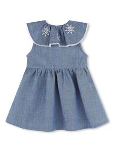 Chloé Kids Jurk met geborduurde ster - Blauw