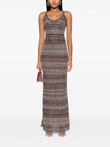 Missoni Jurk met zigzagprint - Zwart