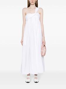 Cecilie Bahnsen Vera katoenen jurk met asymmetrische afwerking - Wit