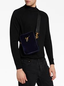 Giuseppe Zanotti Thoby tas met logoplakkaat - Blauw