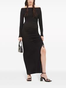 Courrèges GATHER CREPE JERSEY LONG DRESS - Zwart
