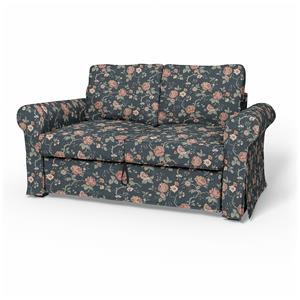 Bemz IKEA - Hoes voor 2-zitsslaapbank Backabro, Rosenträd Dark,  X Boråstapeter Collection