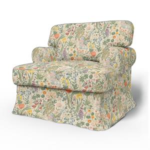 Bemz IKEA - Hoes voor fauteuil Ekeskog, Blomsterhav Light,  X Boråstapeter Collection