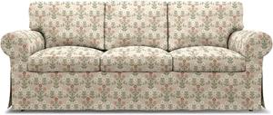Bemz IKEA - Hoes voor 3-zitsbank Ektorp, Sippor Pink /White,  X Boråstapeter Collection