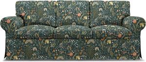 Bemz IKEA - Hoes voor 3-zitsbank Ektorp, Blomsterhav Dark,  X Boråstapeter Collection