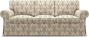 Bemz IKEA - Hoes voor 3-zitsbank Ektorp, Sippor Pink /White,  X Boråstapeter Collection