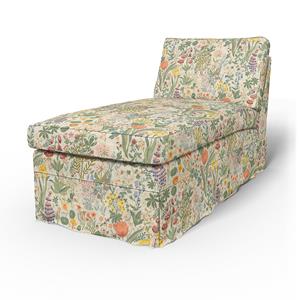 Bemz IKEA - Hoes voor chaise longue Ektorp, Blomsterhav Light,  X Boråstapeter Collection