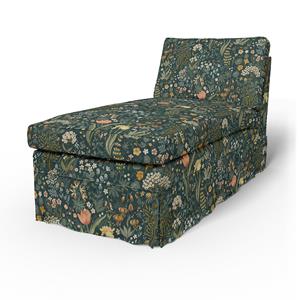 Bemz IKEA - Hoes voor chaise longue Ektorp, Blomsterhav Dark,  X Boråstapeter Collection