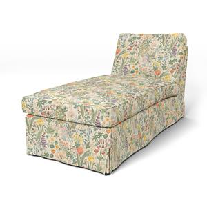 Bemz IKEA - Hoes voor chaise longue Ektorp, Blomsterhav Light,  X Boråstapeter Collection