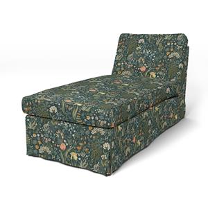 Bemz IKEA - Hoes voor chaise longue Ektorp, Blomsterhav Dark,  X Boråstapeter Collection
