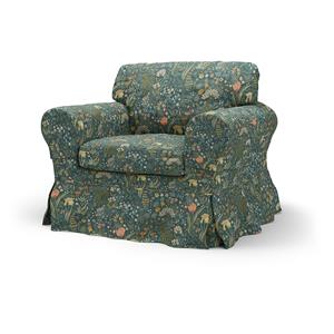 Bemz IKEA - Hoes voor fauteuil Ektorp, Blomsterhav Dark,  X Boråstapeter Collection