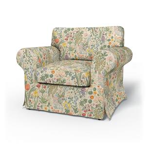 Bemz IKEA - Hoes voor fauteuil Ektorp, Blomsterhav Light,  X Boråstapeter Collection