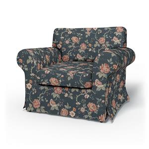 Bemz IKEA - Hoes voor fauteuil Ektorp, Rosenträd Dark,  X Boråstapeter Collection
