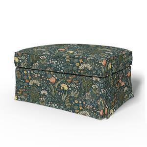Bemz IKEA - Hoes voor voetenbank Ektorp, Blomsterhav Dark,  X Boråstapeter Collection