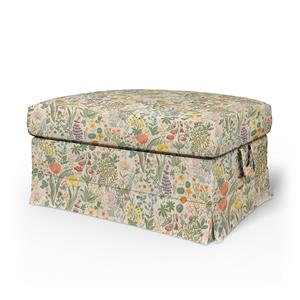 Bemz IKEA - Hoes voor voetenbank Ektorp, Blomsterhav Light,  X Boråstapeter Collection
