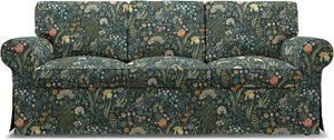 Bemz IKEA - Hoes voor 3-zitsslaapbank Ektorp, Blomsterhav Dark,  X Boråstapeter Collection