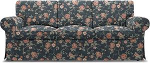 Bemz IKEA - Hoes voor 3-zitsslaapbank Ektorp, Rosenträd Dark,  X Boråstapeter Collection