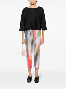 Pleats Please Issey Miyake Turnip & Spinach cropped plooibroek - Veelkleurig