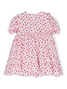 Simonetta rose-print dress - Roze