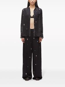 3.1 Phillip Lim Broek met wijde pijpen - Blauw