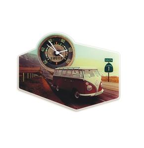 Fiftiesstore VW Volkswagen T1 BUS Muur Klok - ACRYLIC/HIGHWAY 1