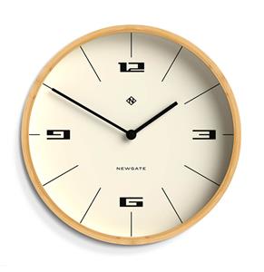 Fiftiesstore Newgate Bali Wandklok in Bamboe - Lines