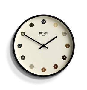 Fiftiesstore Space Hotel Interstellar Wandklok - Multicolour