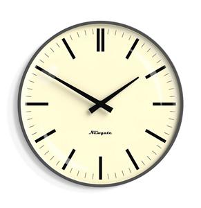 Fiftiesstore Newgate Radio City Bowery Dial Wandklok in Grijs