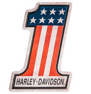 Fiftiesstore Harley-Davidson #1 Logo Metalen Bord
