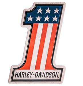 Fiftiesstore Harley-Davidson #1 Logo Metalen Bord