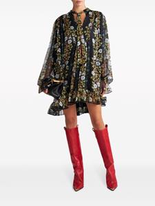 ETRO Jurk met bloemenprint - Zwart