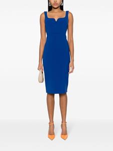 Victoria Beckham sleeveless crepe dress - Blauw