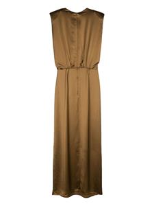Yves Salomon Jurk met geplooid detail - Bruin