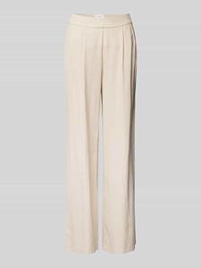 Vila Wijde broek met plooien, hoge taille