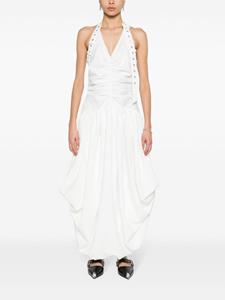 Rokh Gedrapeerde jurk - Wit