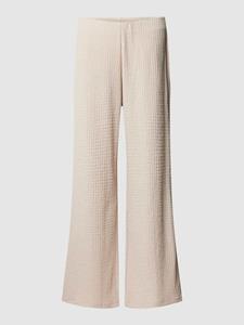 Christian Berg Woman Flared fit stoffen broek met structuurmotief