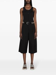 Kenzo Solid high waist cropped broek - Zwart