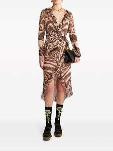 ETRO Jurk met grafische print - Bruin