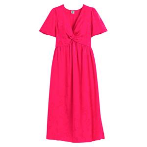 LA REDOUTE COLLECTIONS Lange jurk met gekruist effect, in jacquard