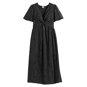 LA REDOUTE COLLECTIONS Lange jurk met gekruist effect, in jacquard