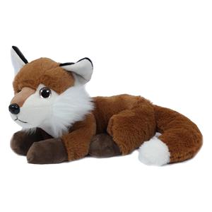 PIA Soft Toys Knuffeldier Vos - zachte pluche stof - donkerrood - premium kwaliteit knuffels - 20 cm -